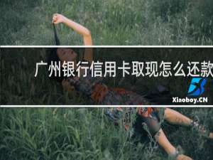 广州银行信用卡取现怎么还款