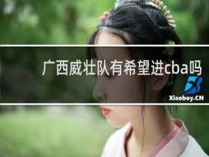 广西威壮队有希望进cba吗