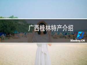 广西桂林特产介绍（广西桂林特产列表）