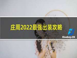 庄周2022最强出装攻略