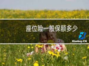 座位险一般保额多少