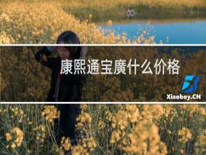 康熙通宝廣什么价格