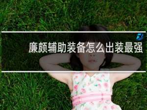 廉颇辅助装备怎么出装最强