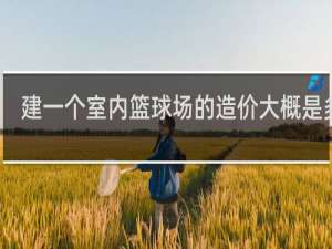 建一个室内篮球场的造价大概是多少