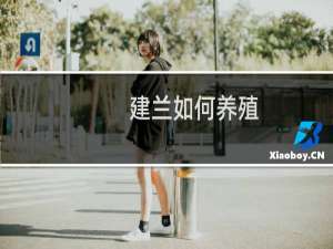 建兰如何养殖