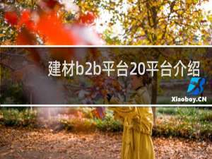 建材b2b平台 平台介绍