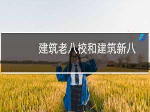 建筑老八校和建筑新八校都是指哪些大学?
