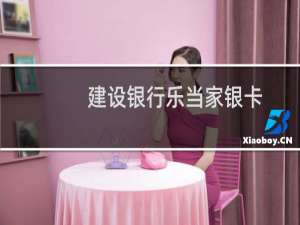 建设银行乐当家银卡