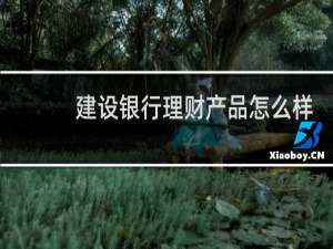 建设银行理财产品怎么样