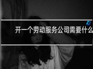 开一个劳动服务公司需要什么