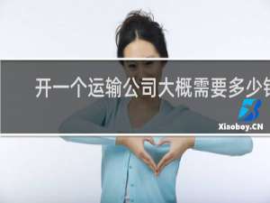 开一个运输公司大概需要多少钱