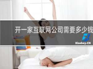 开一家互联网公司需要多少钱