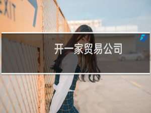 开一家贸易公司