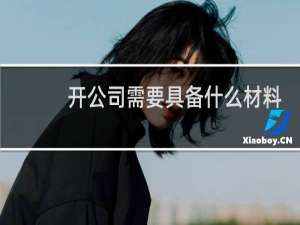 开公司需要具备什么材料