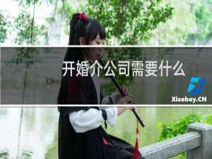开婚介公司需要什么