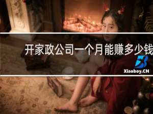 开家政公司一个月能赚多少钱