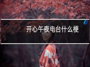 开心午夜电台什么梗