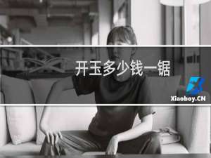 开玉多少钱一锯