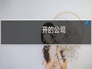 开的公司