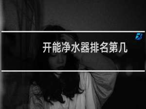 开能净水器排名第几