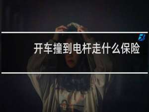 开车撞到电杆走什么保险