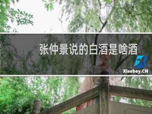 张仲景说的白酒是啥酒
