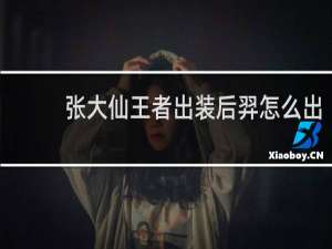 张大仙王者出装后羿怎么出