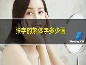 张字的繁体字多少画