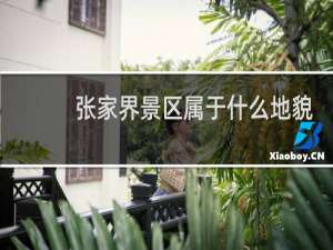 张家界景区属于什么地貌