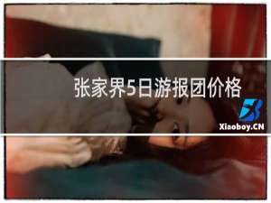张家界5日游报团价格