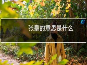 张皇的意思是什么