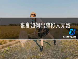 张良如何出装秒人无敌