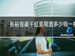 张裕窖藏干红葡萄酒多少钱一瓶