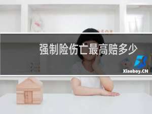 强制险伤亡最高赔多少