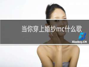 当你穿上婚纱mc什么歌