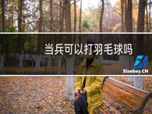 当兵可以打羽毛球吗