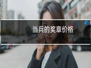 当兵的奖章价格