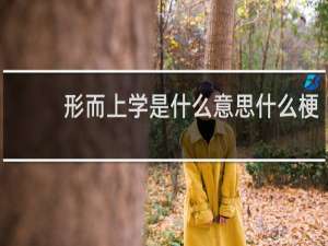 形而上学是什么意思什么梗