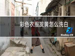 彩色衣服发黄怎么洗白