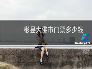 彬县大佛市门票多少钱