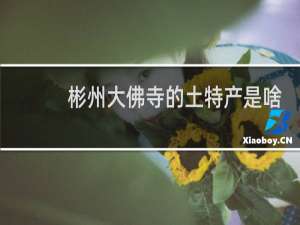彬州大佛寺的土特产是啥