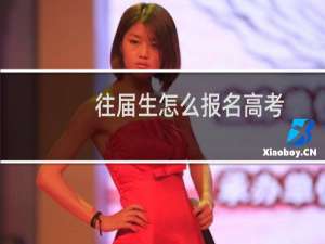 往届生怎么报名高考