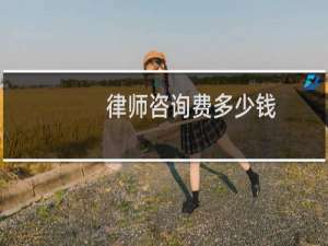 律师咨询费多少钱