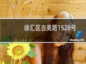 徐汇区古美路1528号邮编多少