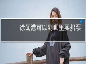 徐闻港可以到哪里买船票