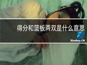 得分和篮板两双是什么意思