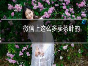 微信上这么多卖茶叶的