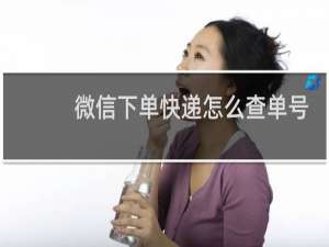 微信下单快递怎么查单号