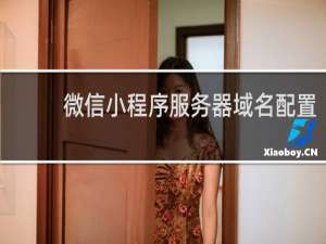 微信小程序服务器域名配置