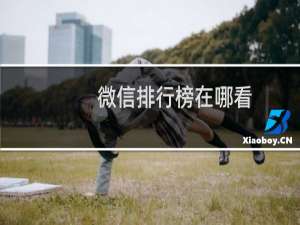 微信排行榜在哪看